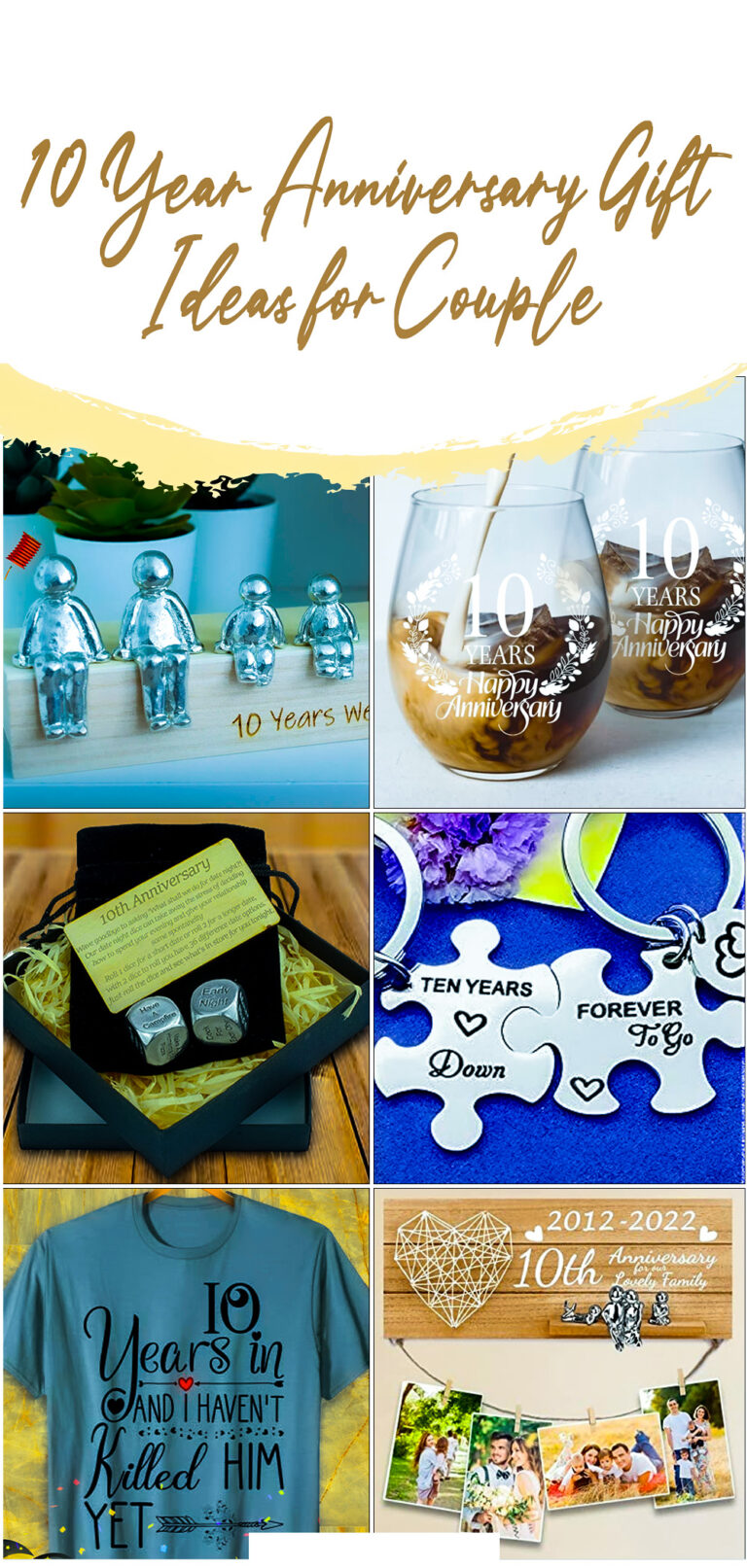10 Year Anniversary Gift Ideas for Couple