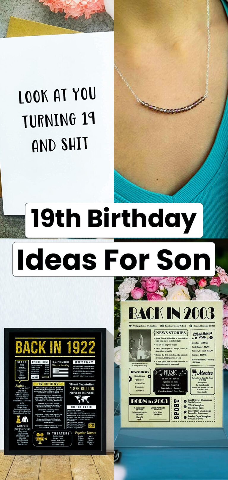 19th Birthday Ideas for Son