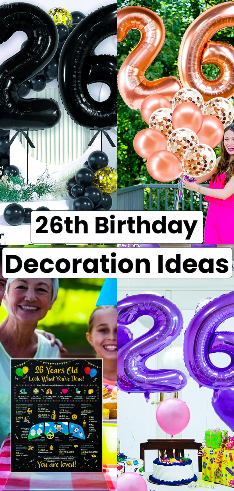 26th Birthday Decoration Ideas